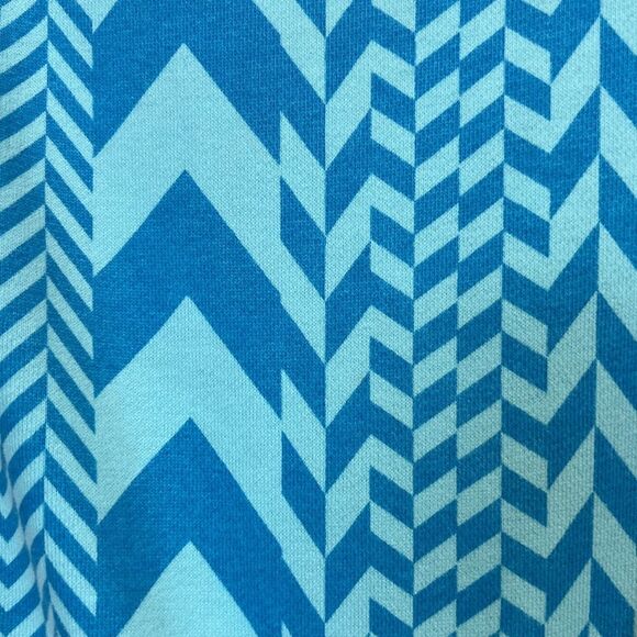 Ivivva by Lululemon Scuba Jacket Girls 12 Chevron Blue - Picture 10 of 10